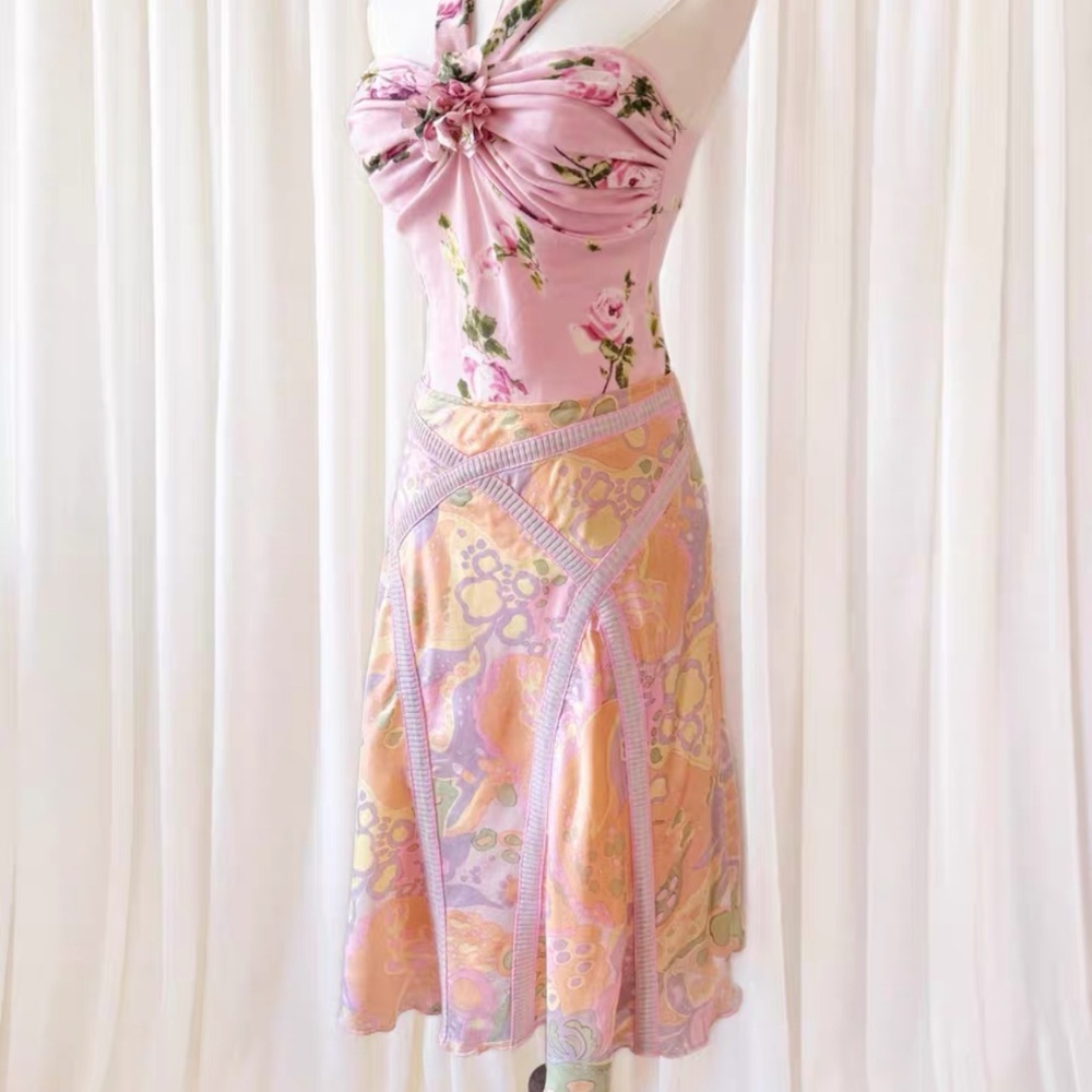 New Armani Exchange Silk Midi Skirt